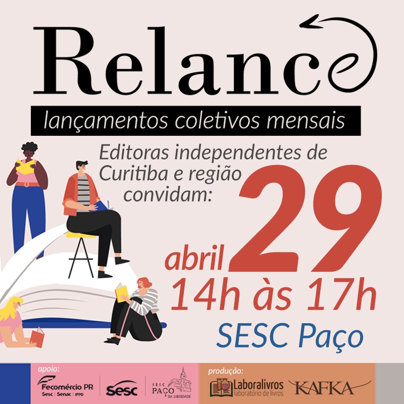 Próximo sábado tem Relance, a mais nova feira literária de Curitiba